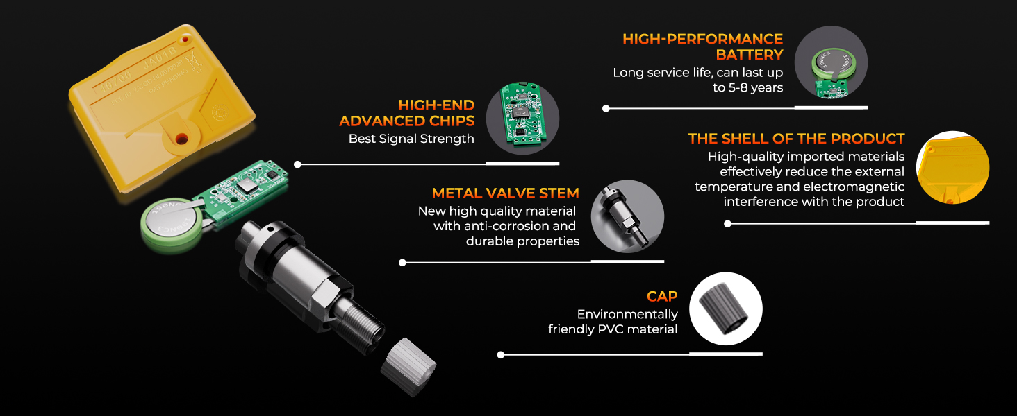TPMS Sensor,Pre-programmed Tire Pressure Monitor System for Nissan Infiniti