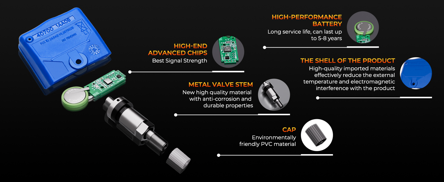TPMS Sensor,Pre-programmed Tire Pressure Monitor System for Nissan Infiniti