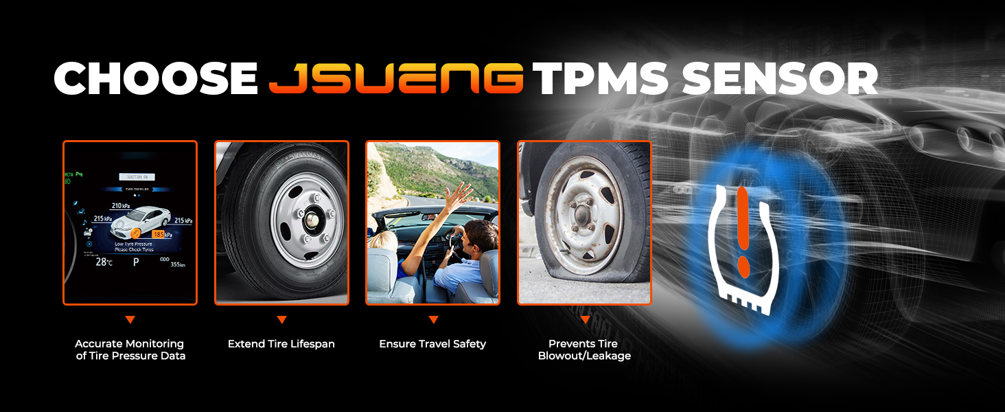 TPMS Sensor,Pre-programmed Tire Pressure Monitor System for Infiniti Nissan