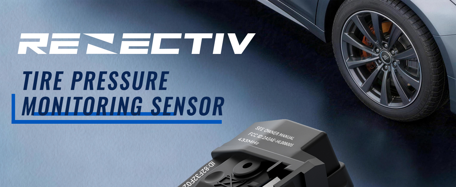 TPMS Sensor,433MHz Hyundai Tire Pressure Monitoring System Sensor Set of 4