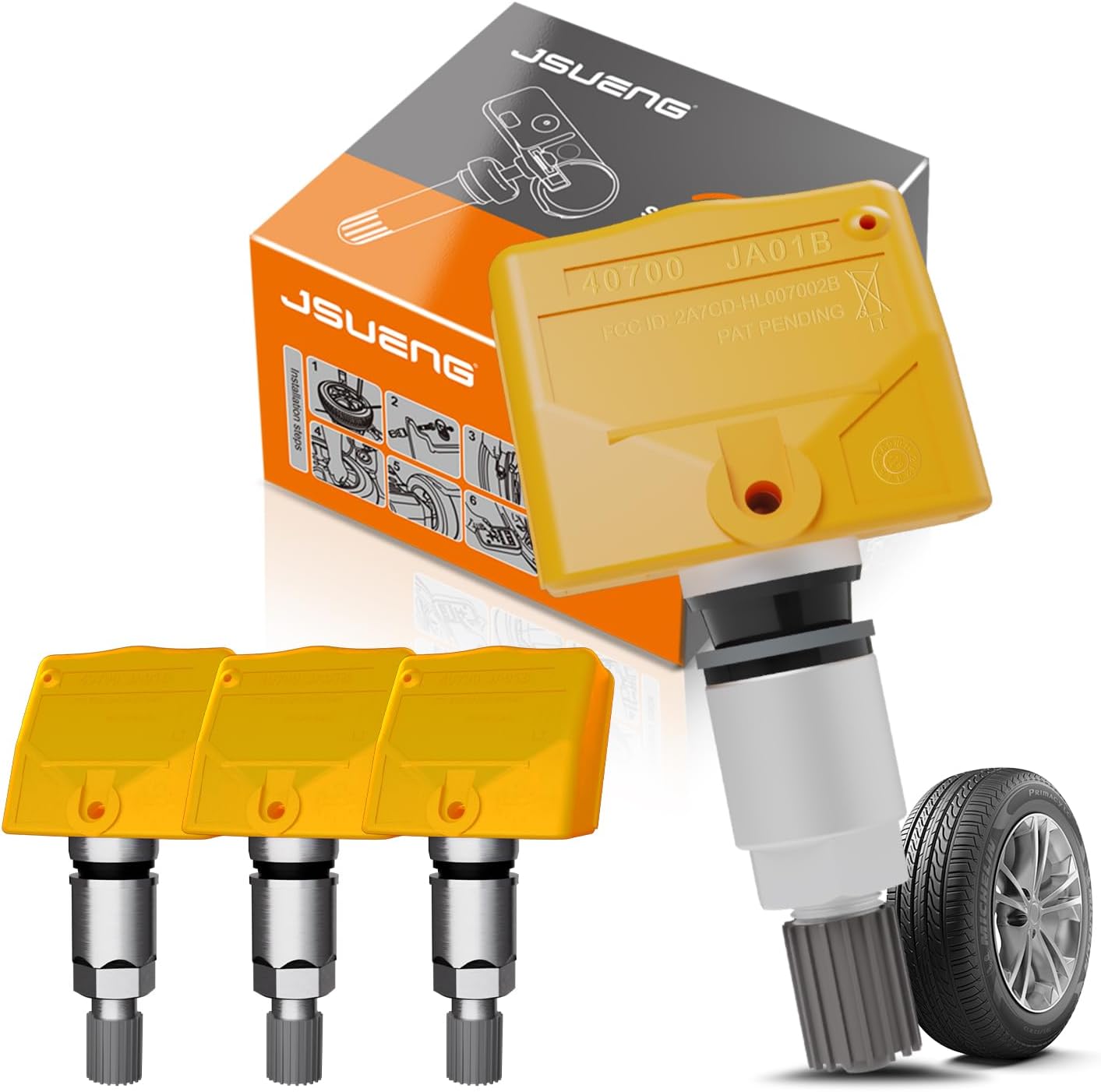 TPMS Sensor,Pre-programmed Tire Pressure Monitor System for Nissan Infiniti