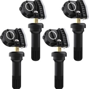 Jsueng TPMS Sensor Ford, 4 Pack Tire Pressure Monitoring System Sensor fit for Ford Lincoln 315Mhz, Includes a EL-50449, Replaces F2GZ1A189A FR3Z1A189A GL3T1A180GB