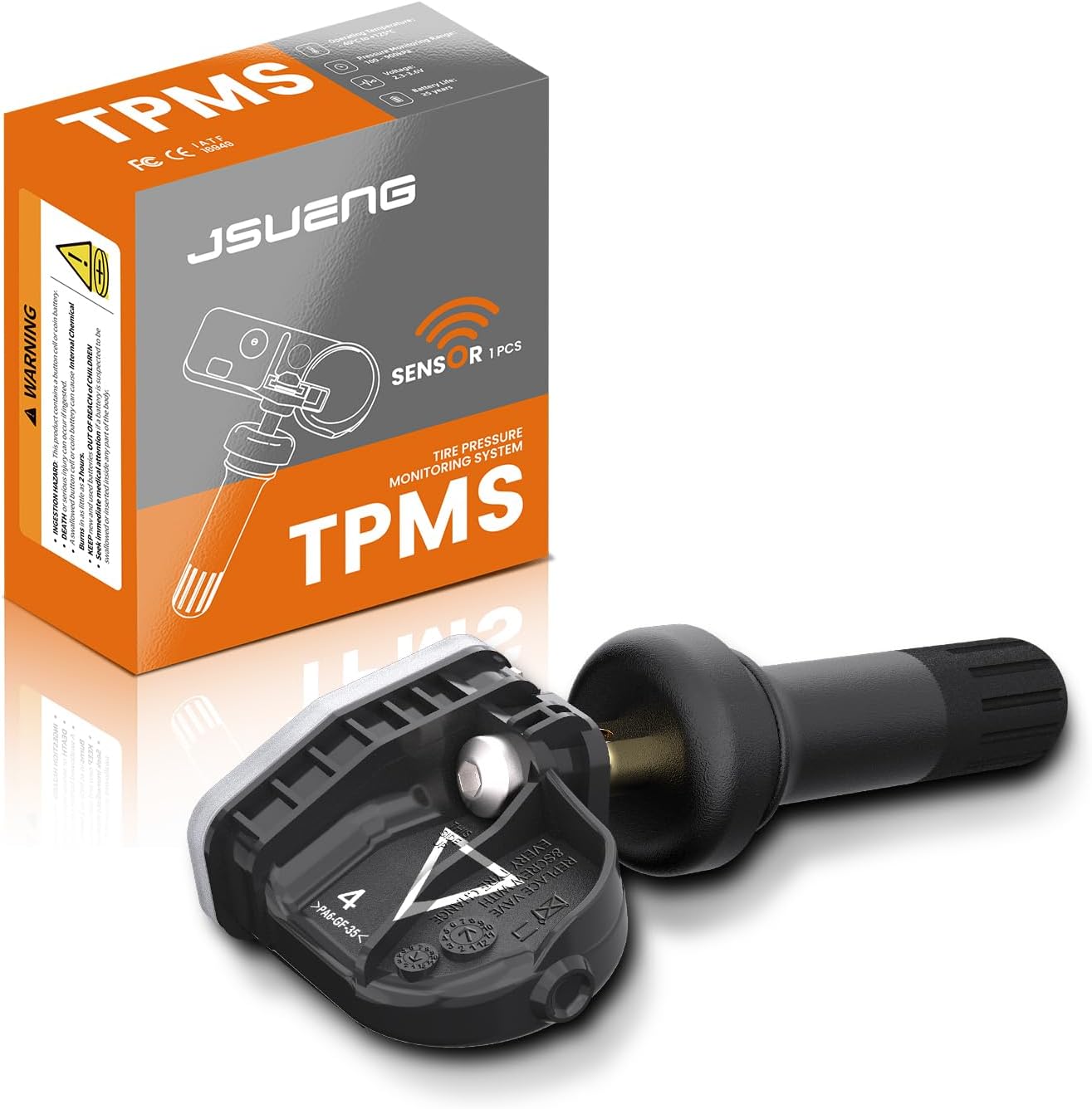 Jsueng 433Mhz TPMS Sensors, GM Tire Pressure Monitoring System Sensor