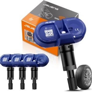 Jsueng TPMS Sensors,315Mhz Set of 4 Tire Pressure Monitor System for Tesla