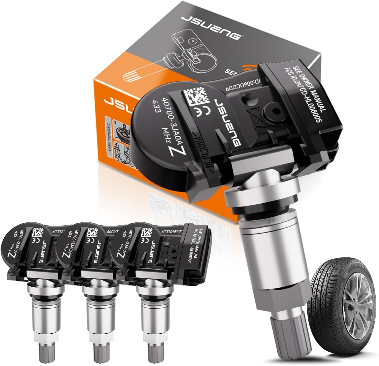 TPMS Sensor,Pre-programmed Tire Pressure Monitor System for Infiniti Nissan