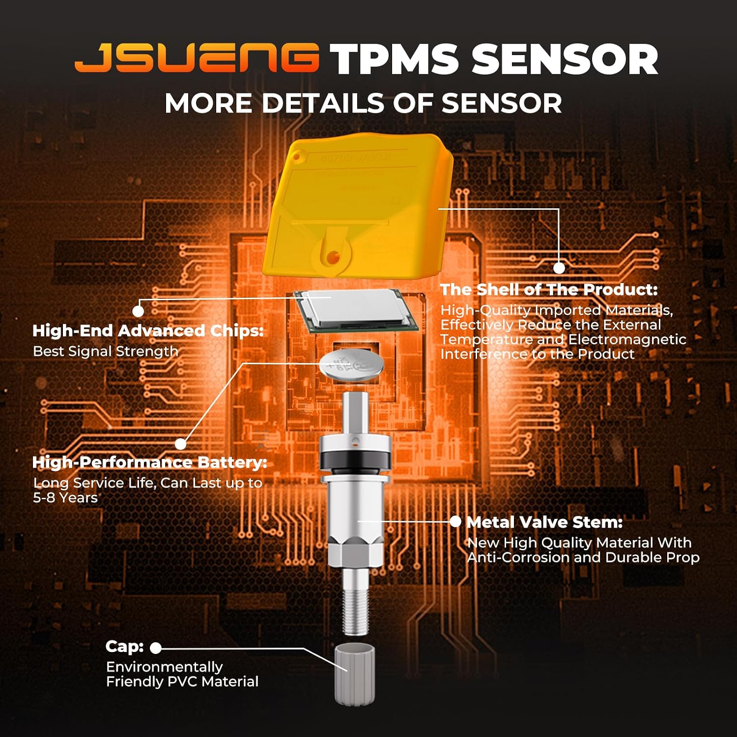 TPMS Sensor,Pre-programmed Tire Pressure Monitor System for Nissan Infiniti