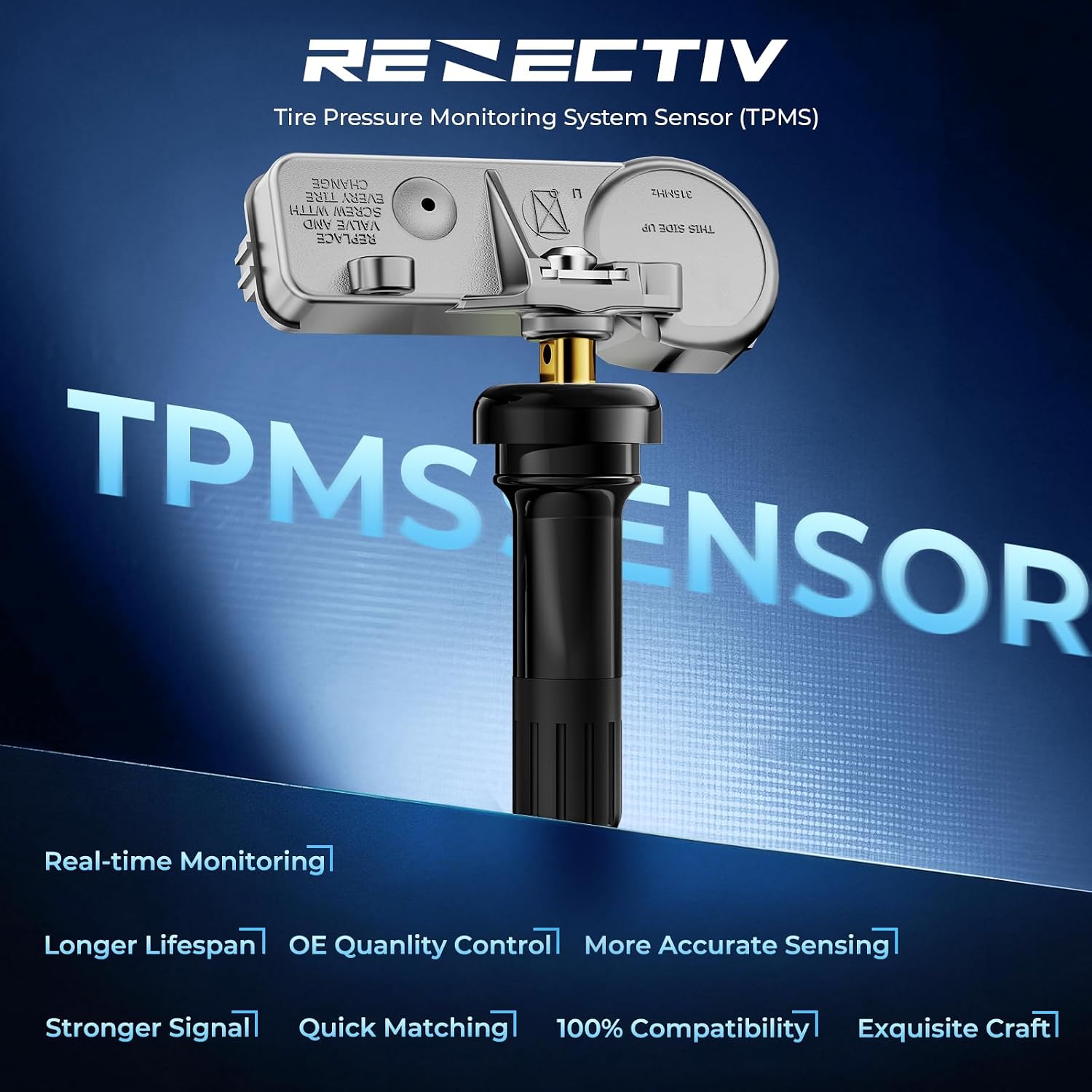 TPMS Sensor GM, 315Mhz Tire Pressure Monitoring System Sensor Set of 4