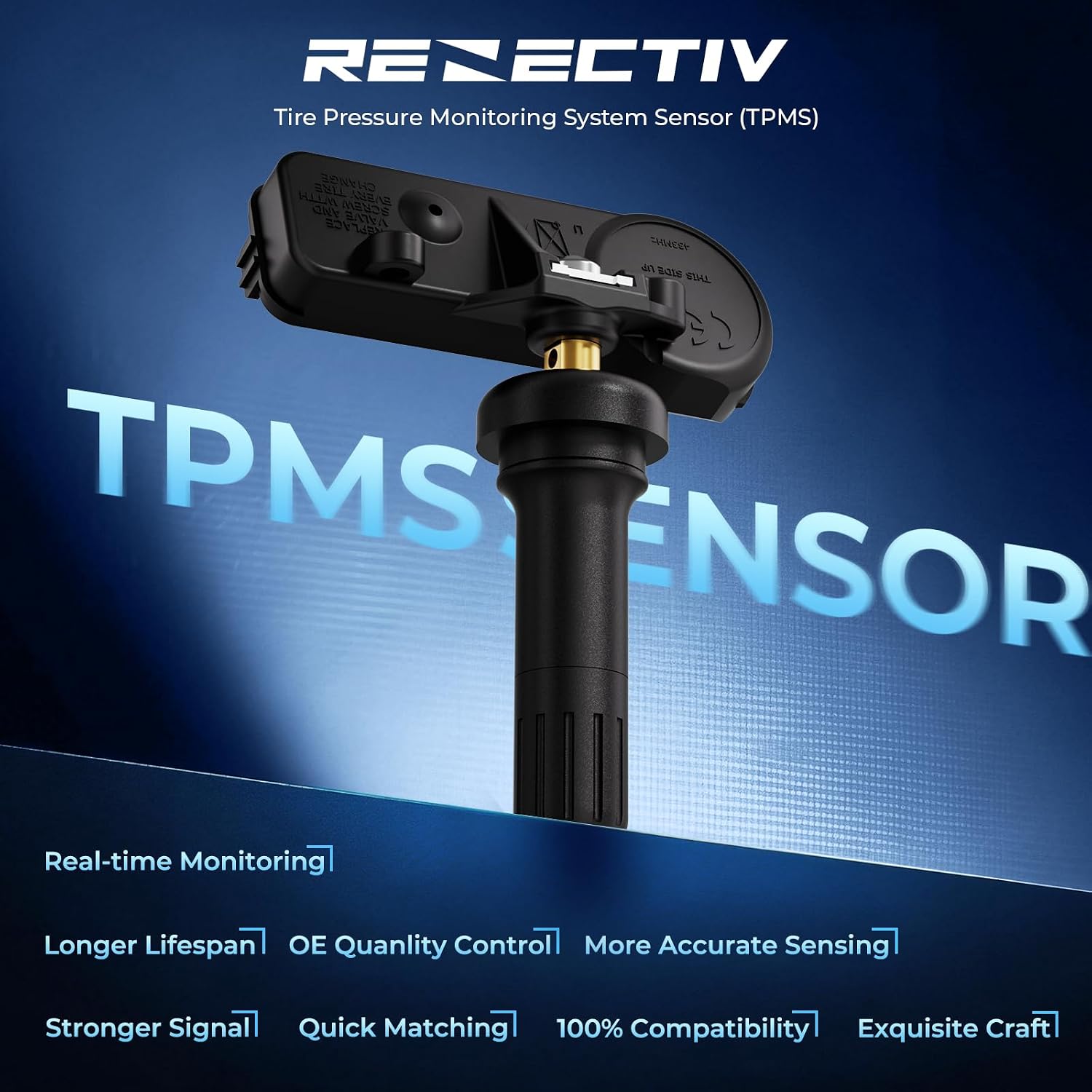 RENECTIV TPMS Sensor,433Mhz Tire Pressure Monitoring Sensor