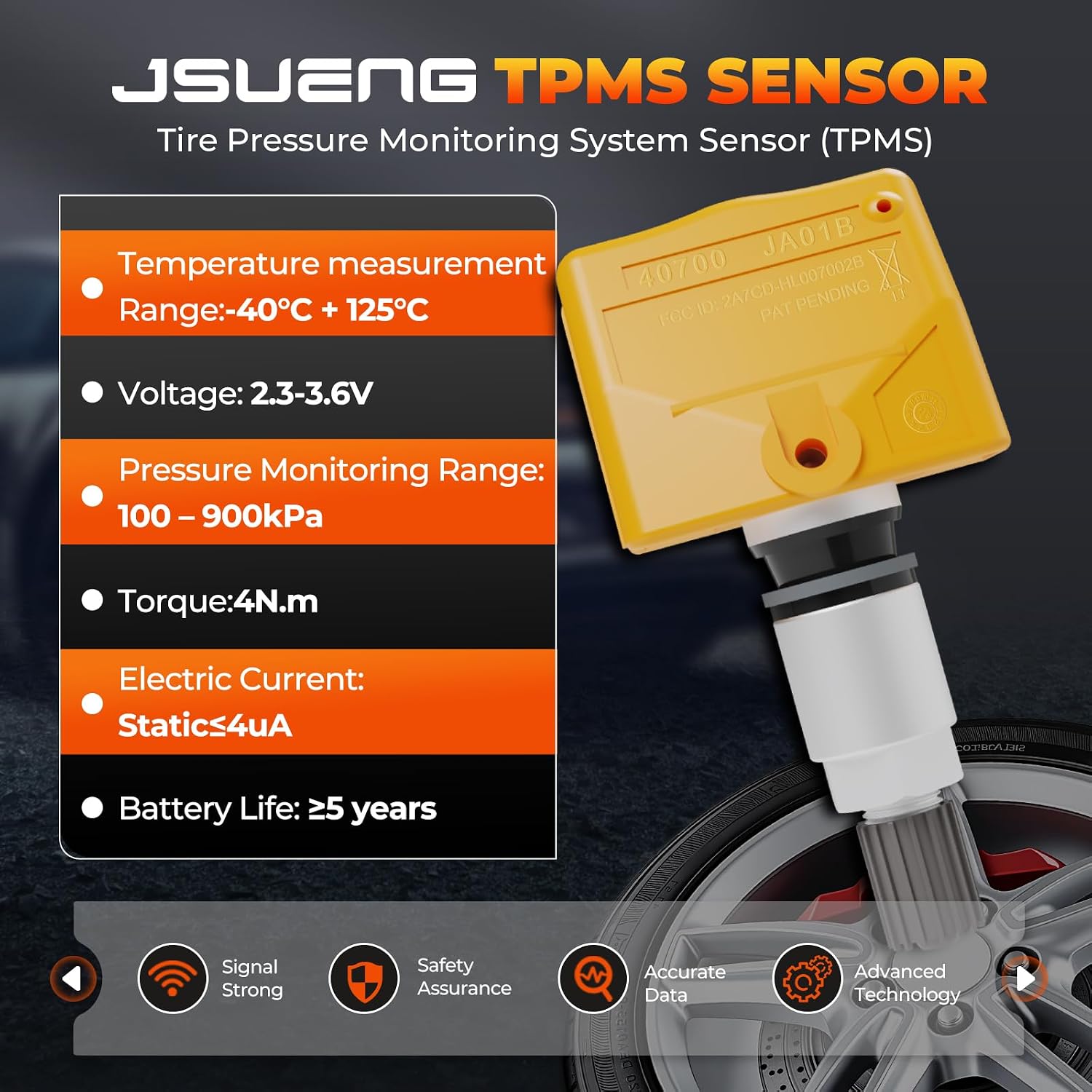 TPMS Sensor,Pre-programmed Tire Pressure Monitor System for Nissan Infiniti