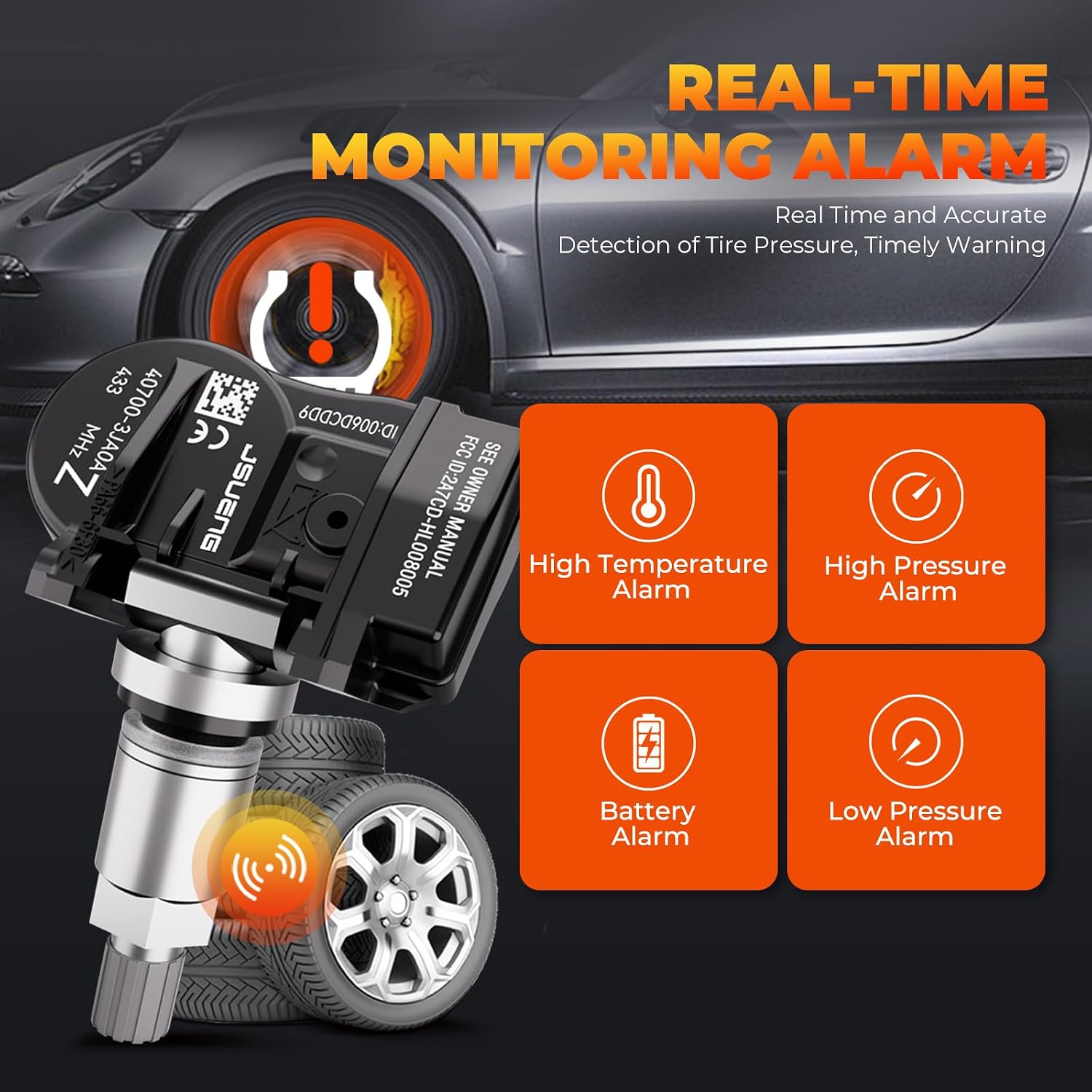 TPMS Sensor,Pre-programmed Tire Pressure Monitor System for Infiniti Nissan