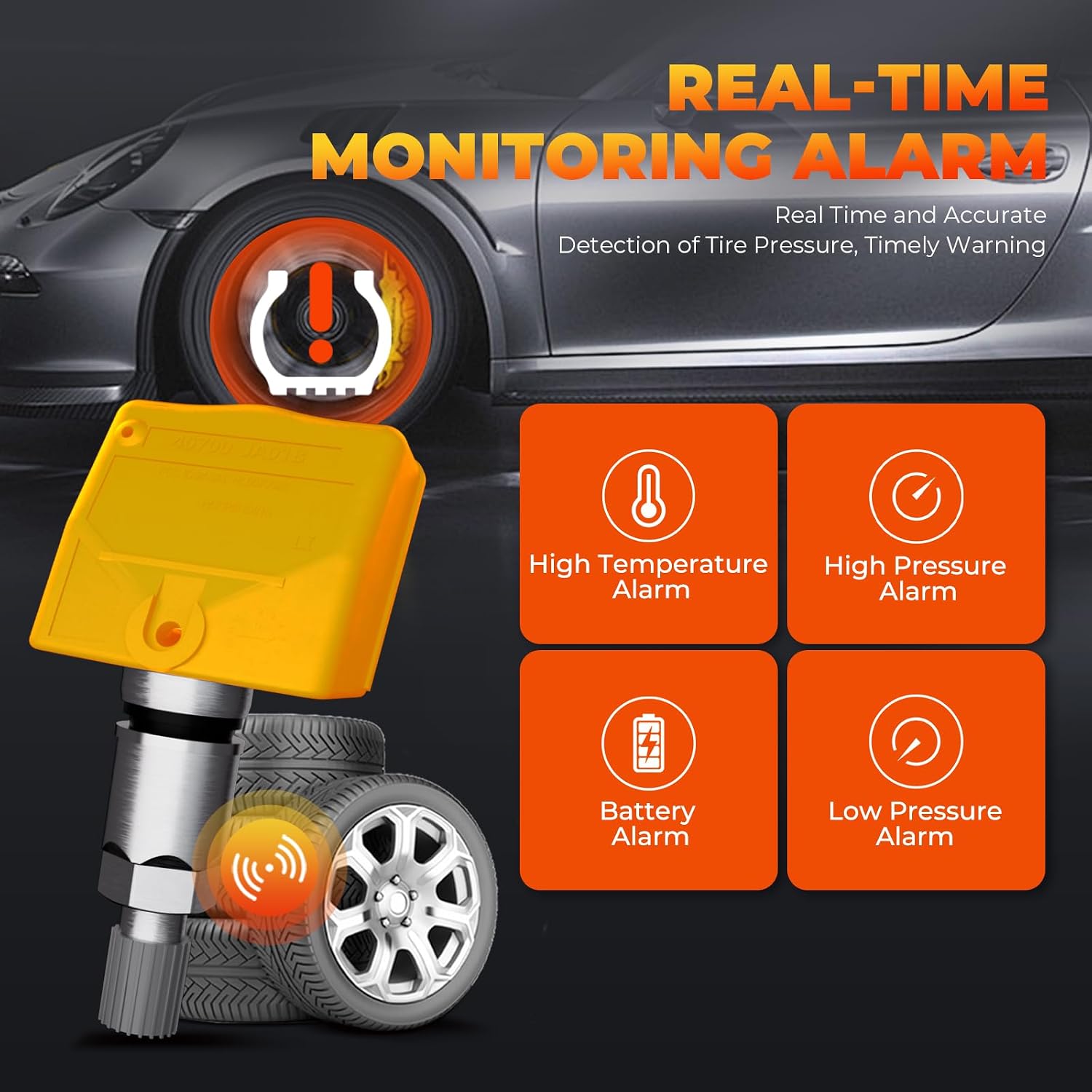TPMS Sensor,Pre-programmed Tire Pressure Monitor System for Nissan Infiniti