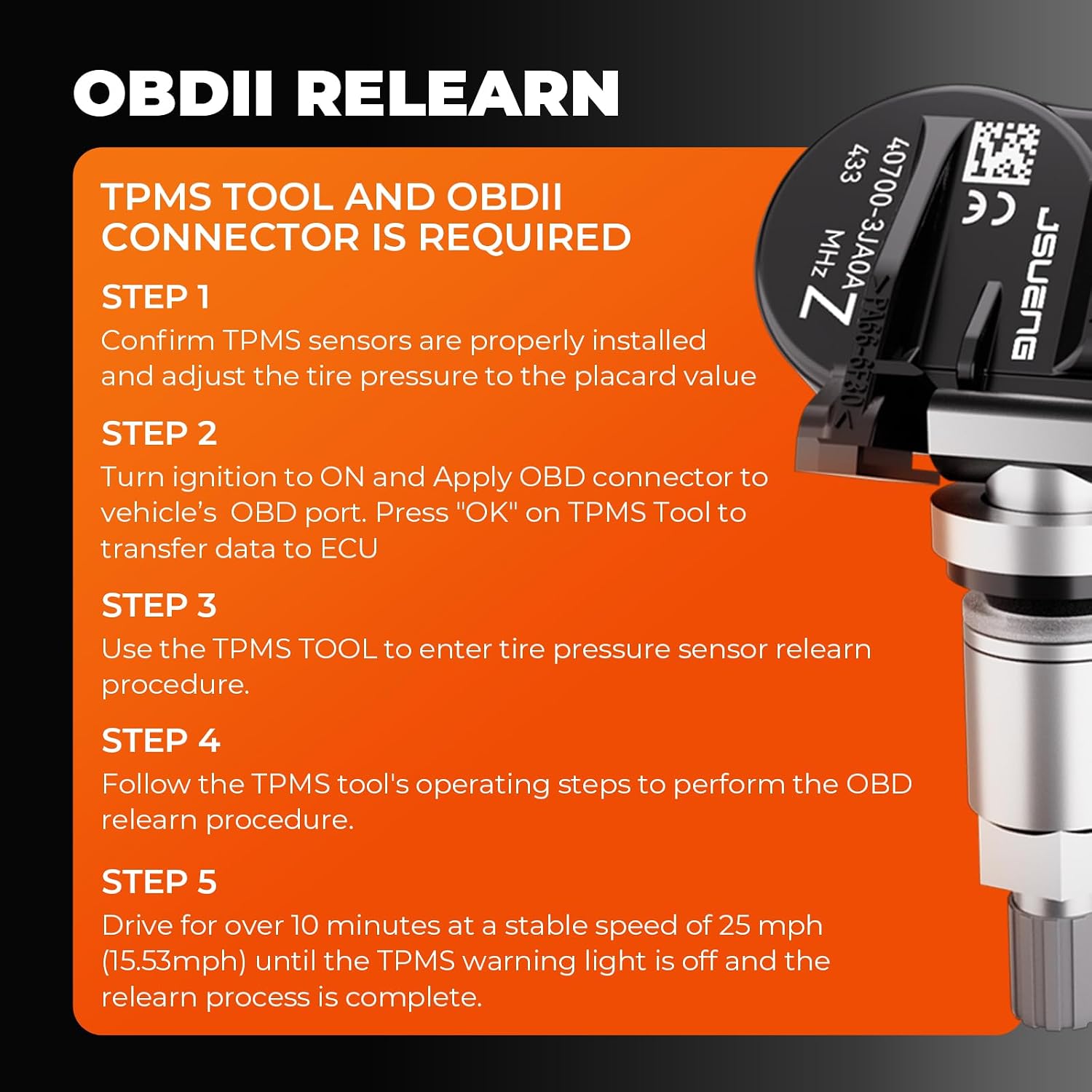 TPMS Sensor,Pre-programmed Tire Pressure Monitor System for Infiniti Nissan