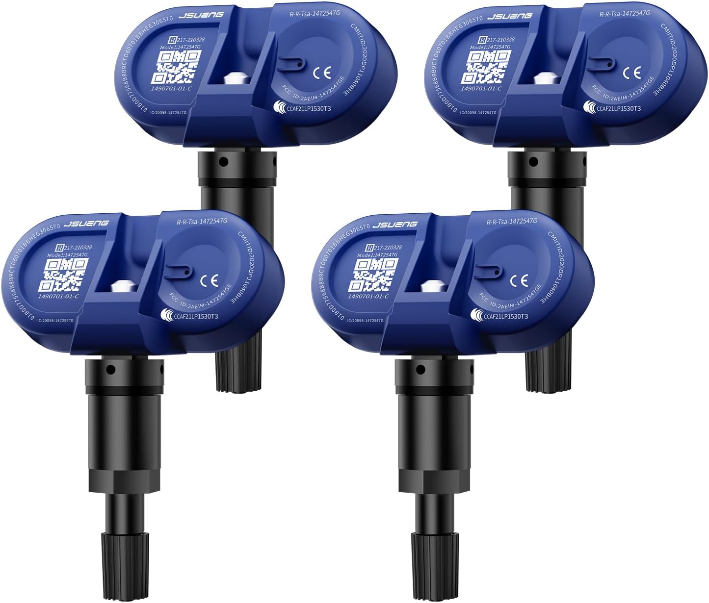 Jsueng TPMS Sensors,315Mhz Set of 4 Tire Pressure Monitor System for Tesla