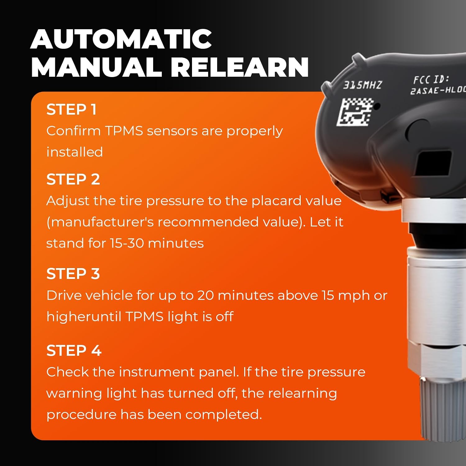 TPMS Sensor,Pre-Programmed Tire Pressure Monitor System fit for Hyundai Kia