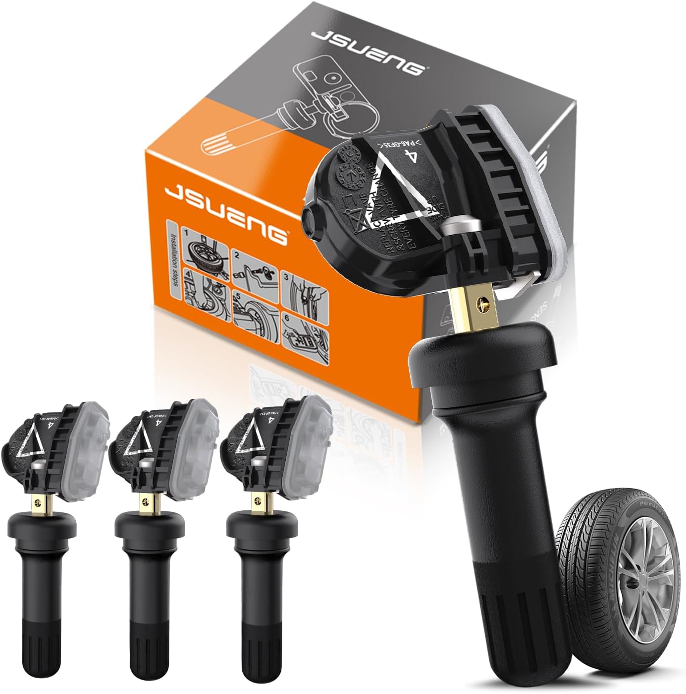 Jsueng 433Mhz TPMS Sensors, GM Tire Pressure Monitoring System Sensor