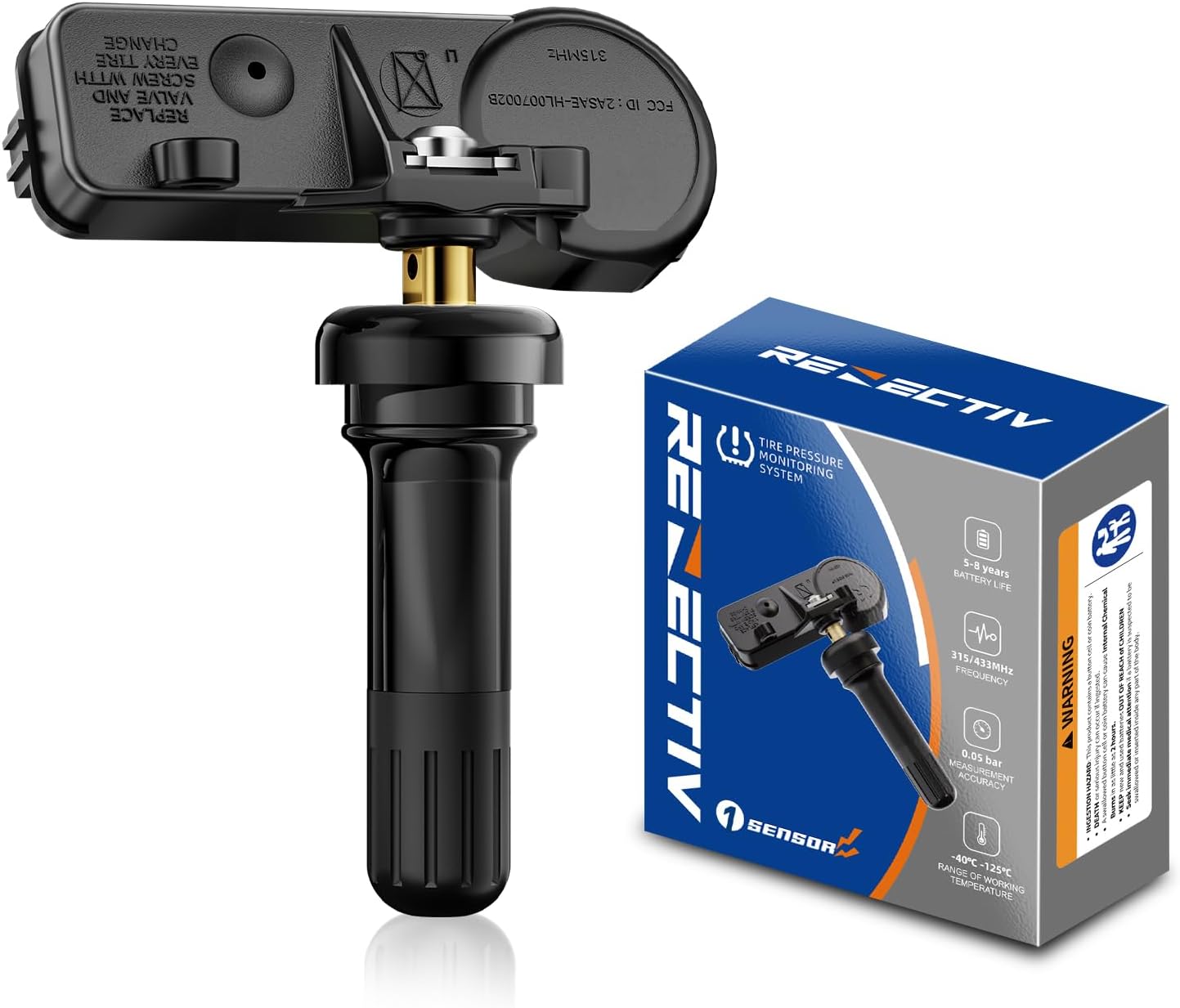 TPMS Sensor, 315MHz GM Tire Pressure Monitoring System Sensor Set of 4